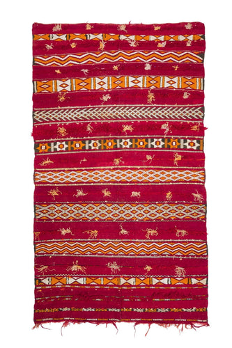 Rent Moroccan Kilim Rug #835